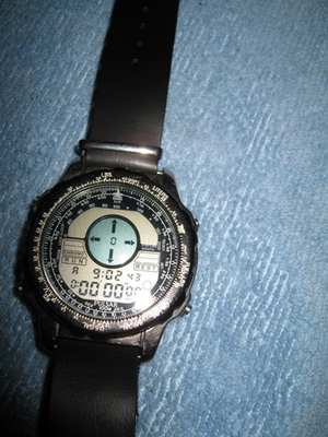 Rare Vintage Pulsar W800-6020 Tech Gear Compass Pilot Watch  display picture 3