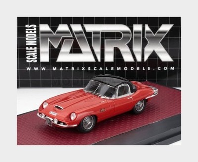 MATRIX SCALE MODELS MX51001-104 JAGUAR - E-TYPE FRUA ROADSTER CLOSED 1964 - RED