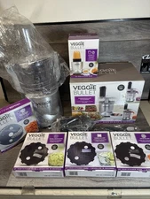 Veggie Bullet Electric Spiralizer Food Processor Blender Blades 15-Piece New NIB