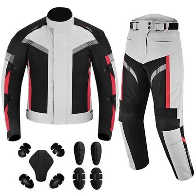 Motorradanzug, Schutzkleidung, reflektierend, wasserdicht, Herren-Rennanzug CA