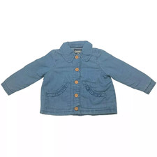 OshKosh B'gosh Baby Girls Lightweight Jacket Denim, Size 18 Months