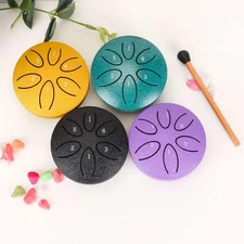 Steel Tongue Rain Drum Handpan 6 Note Outdoor Garden Chime