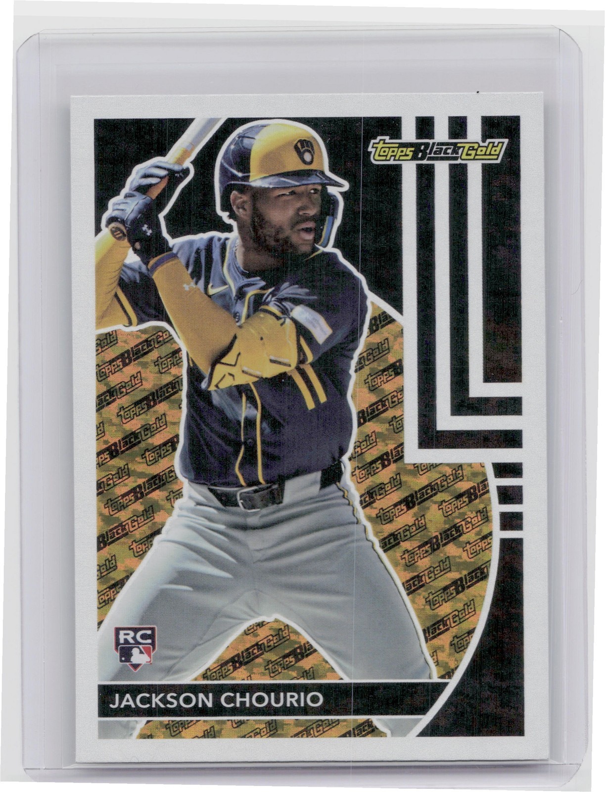 2024 Topps Update Jackson Chourio RC #BG-25 Brewers Topps Black Gold