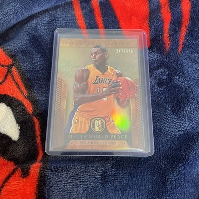 2012-13 Panini Gold Standard Metta World Peace Gold Holo Insert Numbered /349