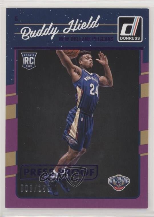 2016-17 Panini Donruss Rookies Press Proof Purple 8/199 Buddy Hield #156 0c6
