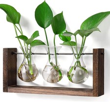 Wall Hanging Planter Plant Propagation Stations Glass Flower Vase Terrarium with