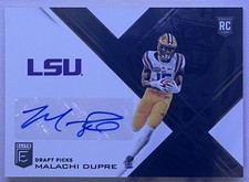 2017 Panini Elite Draft Picks #165 Malachi Dupre Draft Picks Autographs
