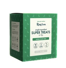 King Lou Whole Duck Feet Dog Treats 100% USA Human Grade Natural Chews 41 ct box