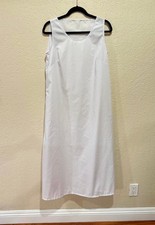 Long White PolyCotton Slip Size XL Maxi