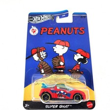 Hot Wheels Silver Series Peanuts 75 Years Super Gnat Car 3/5 Baseball NIP