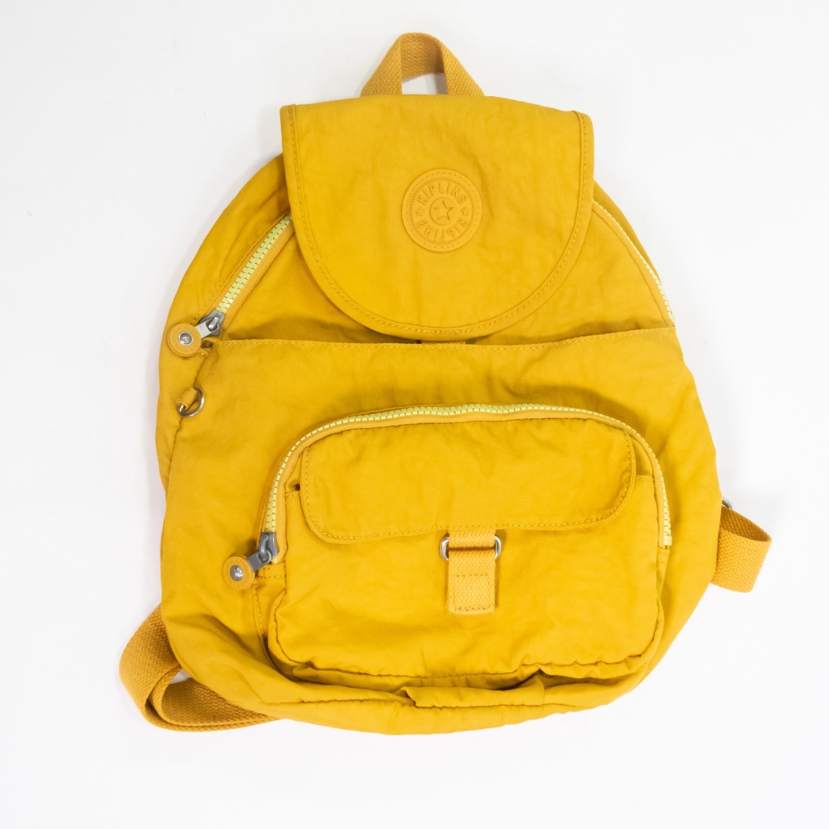 Kipling Mustard Yellow Mini Backpack