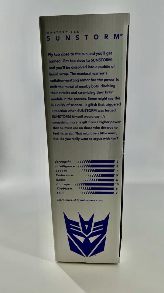 Sunstorm Obra Maestra MP-05 Transformers Nuevo Sellado Hasbro G1 Foto 4 de 4