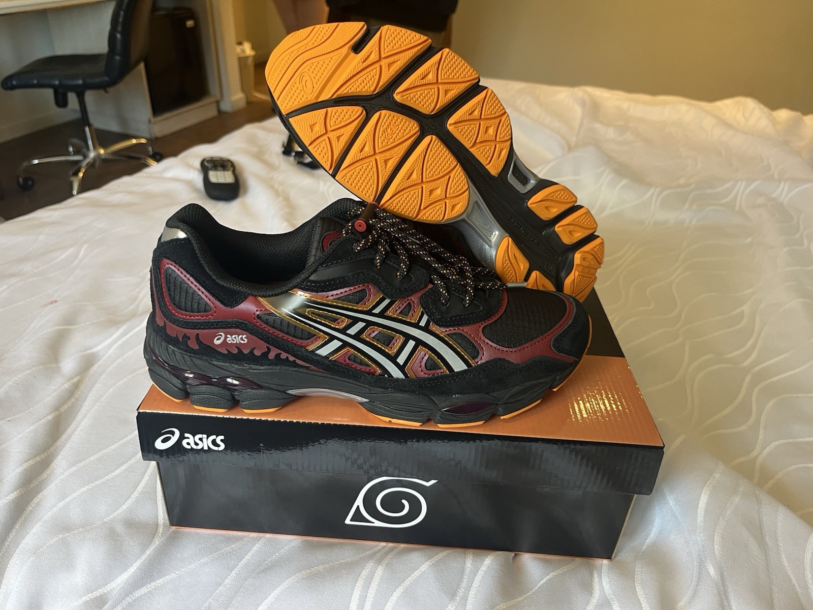 ASICS GEL-NYC NARUTO UZUMAKI SHIPPUDEN SIZE 9.5 MENS