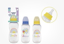 2 x 300ml Baby Milk Bottles Soft Silicone Medium Flow 8oz