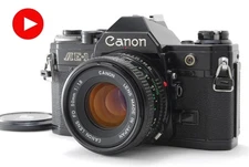 🎦[NEAR MINT] Canon AE-1 SLR Film Camera New FD 50mm f1.8 Lens From JAPAN