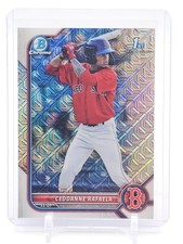 CEDDANNE RAFAELA 2022 BOWMAN CHROME MEGA BOX 1ST MOJO REFRACTOR RED SOX B Q5916
