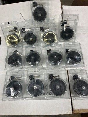 Lot of 13 Locking Gas Caps With Keys For Fuel Tank Unknown Part Number