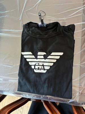 emporio armani black kids size 12 tshirt