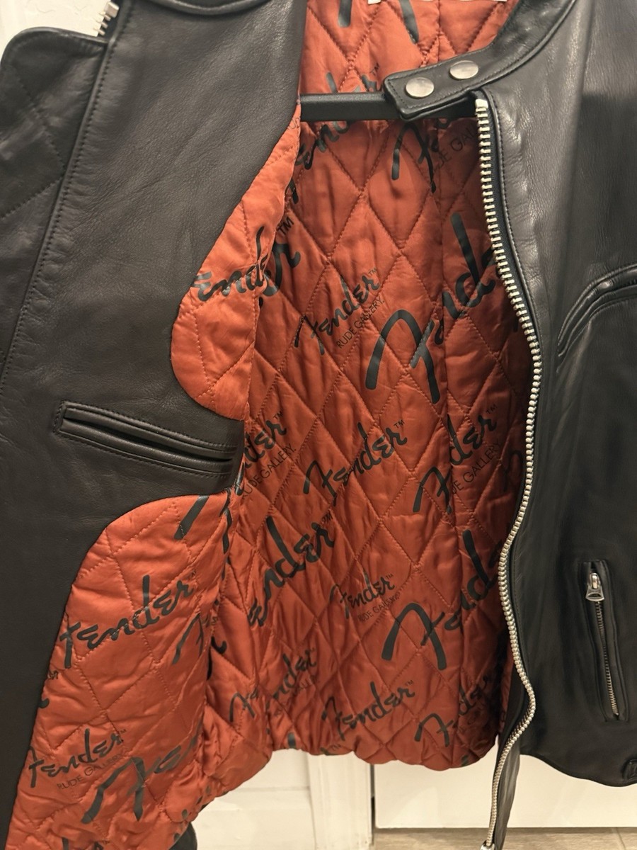 RUDE GALLERY× fender レザー ジャケット 黒 Lサイズ 希少 Rude
