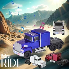 Retro Tractor Bluetooth Speaker 2x2.5" Speakers w/ LED Lights Hands-Free Calling