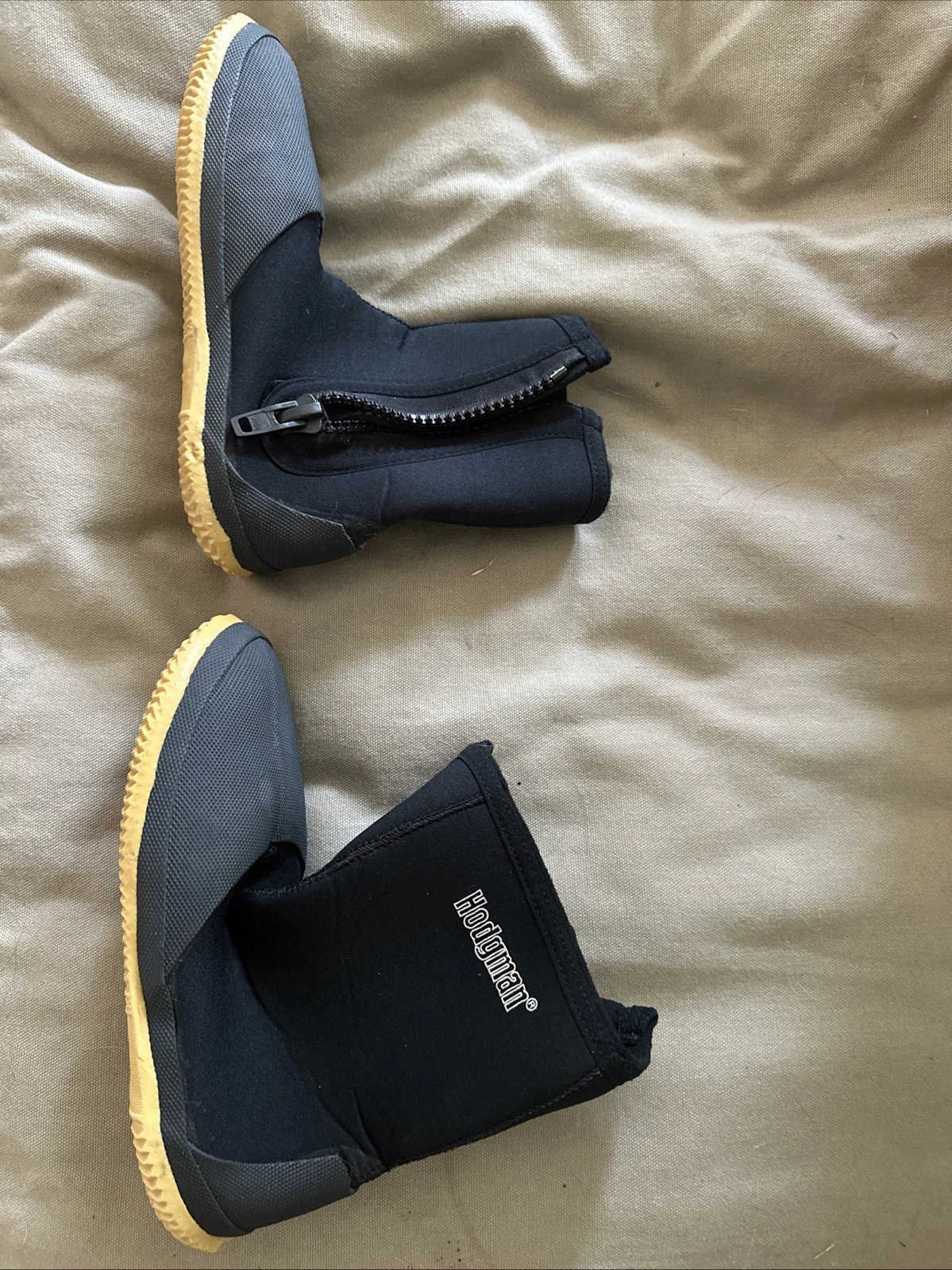 Hodgman Wading Boots Scuba Dive Mens 8 Women’s 9.5 Black Neoprene Zipper