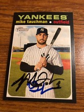 2020 Topps Heritage New York Yankees Mike Tauchman Autographed Card #352