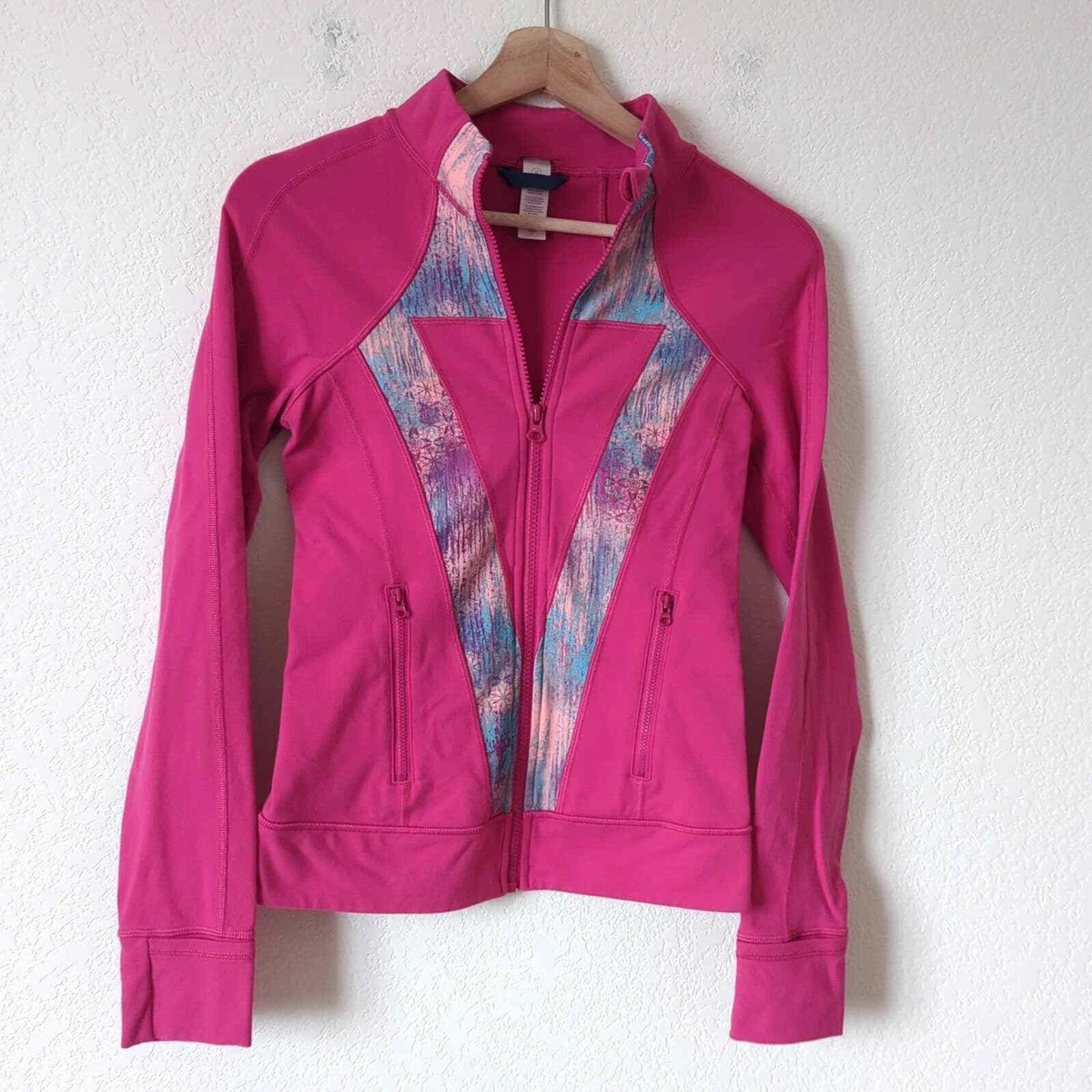 Ivivva lululemon Girls Zip Up Long Sleeve Pink Jacket Kids 12 Perfect  Practice