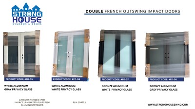 Hurricane impact DOORS, Single, double & Sliding doors. WE CUSTOM DESIGNS 