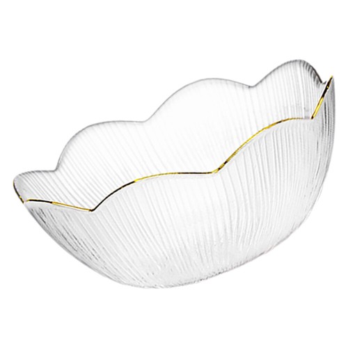 Glasschüsseln Suppe Transparentes Geschirr Mit Goldrand Obstschalen Glasschale