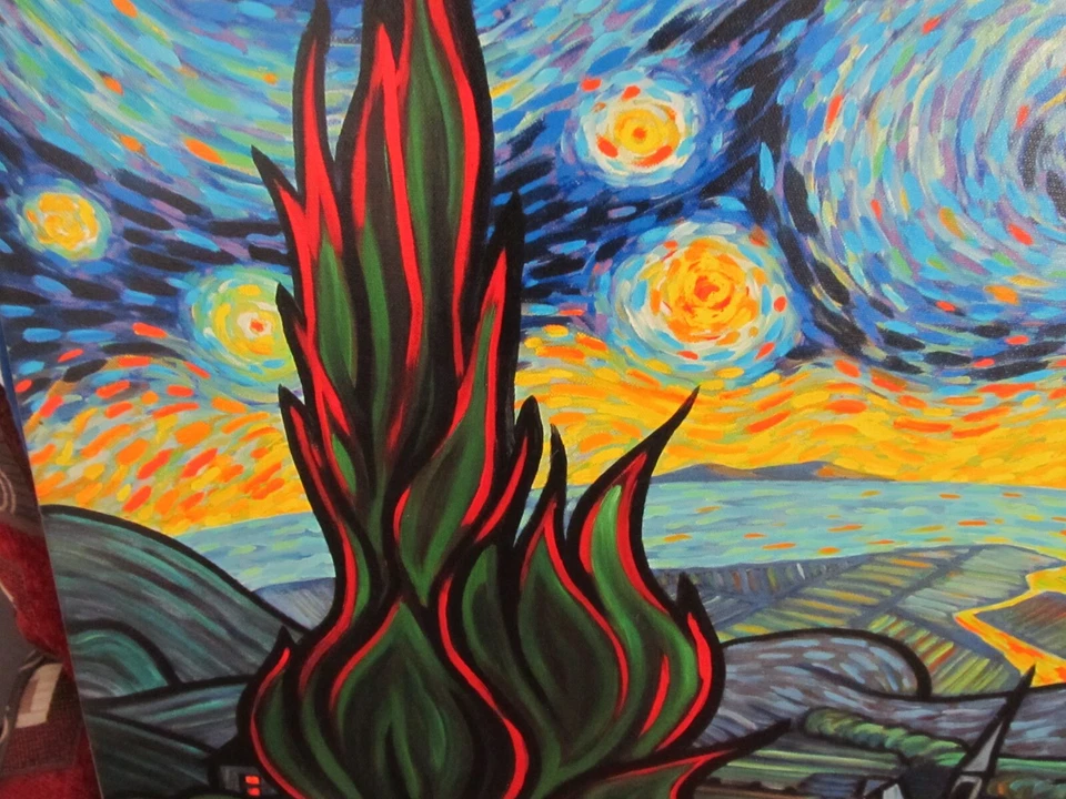 "STARRY NIGHT ATTACK" CHARLES LYNN BRAGG GICLEE ON CANVAS SIGNED/NUMBERED & COA - Image 3 of 4