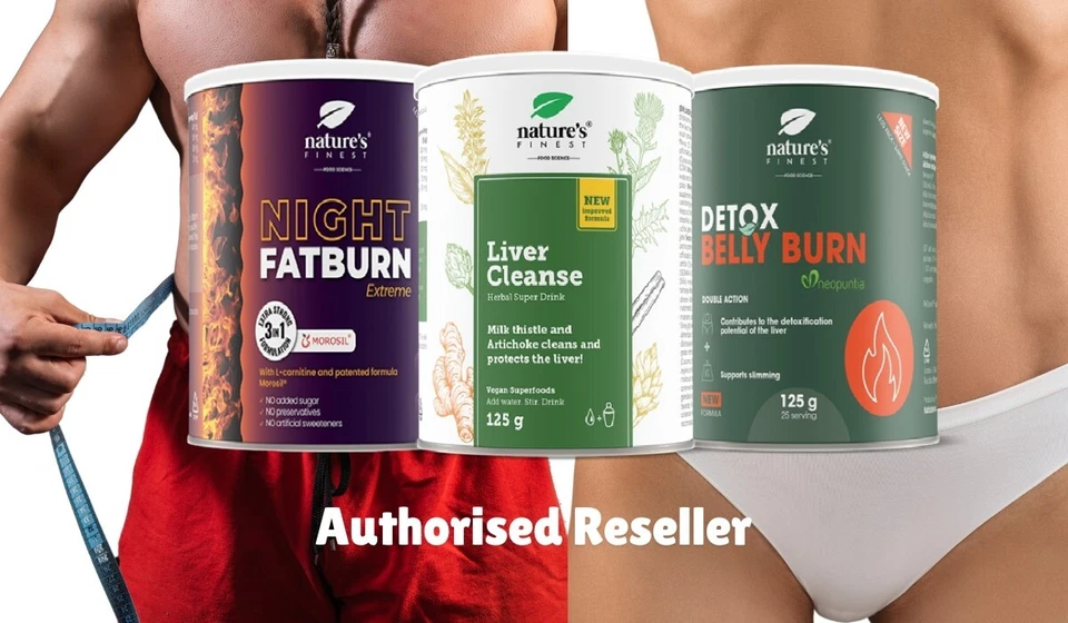 NATURE'S FINEST BY NUTRISSLIM Night FatBurn Extreme, Detox Belly Burn &Liver cleanse! Professionals pack!