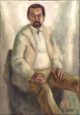 VINTAGE ORIGINAL Malerei, Genre, Porträt, sozialistischer Realismus - Porträt