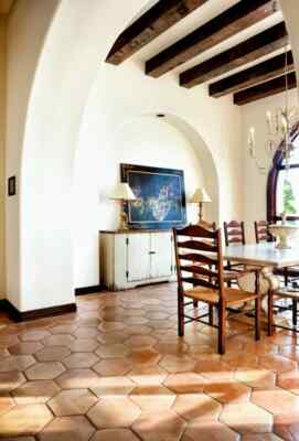 Mexican Clay Floor Tiles Authentic Saltillo Sealed Terracotta Tile ...