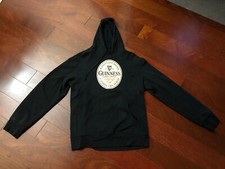 GUINNESS STYLE Extra Stout Logo Hoodie SIZE M Medium Black