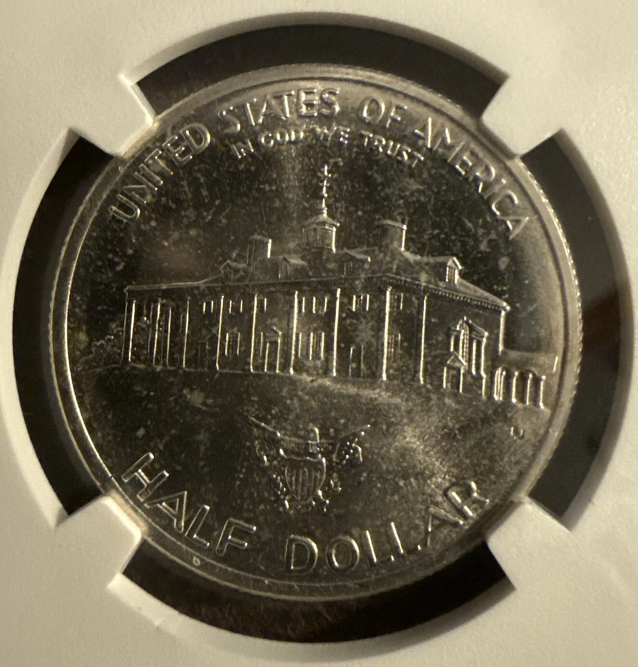 1982-D Washington Half-Dollar 90% Silver Gem BU 250 Anniversary Coin. - Image 4 of 4