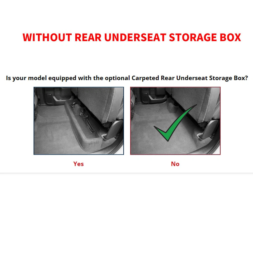 Floor Mats Liner for 2020-2025 Silverado Sierra 2500HD 3500HD Crew Cab Full Set - Image 3 of 4