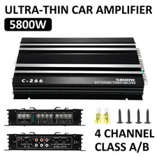 Car Truck Amplifier Stereo Audio Speaker Amp System Device 5800W Watt 4-CH B7U8