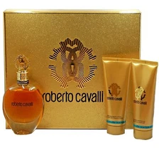ROBERTO CAVALLI 3PC GIFT SET EAU DE PARFUM NATURAL SPRAY 75 ML (NIB-777038)
