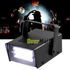 LED Strobe Light Flash Light Disco DJ Club Halloween Party Stage Effect Lighting