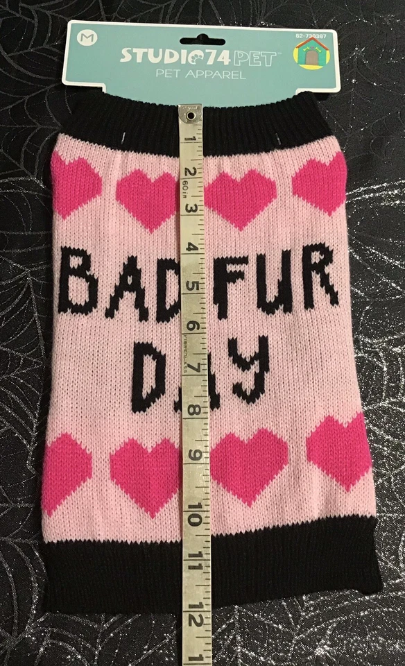 Studio 74 Lote de 2 Suéteres Mascotas Rosa Mala Piel Día y Beige Estampado Pata Talla M Foto 4 de 4