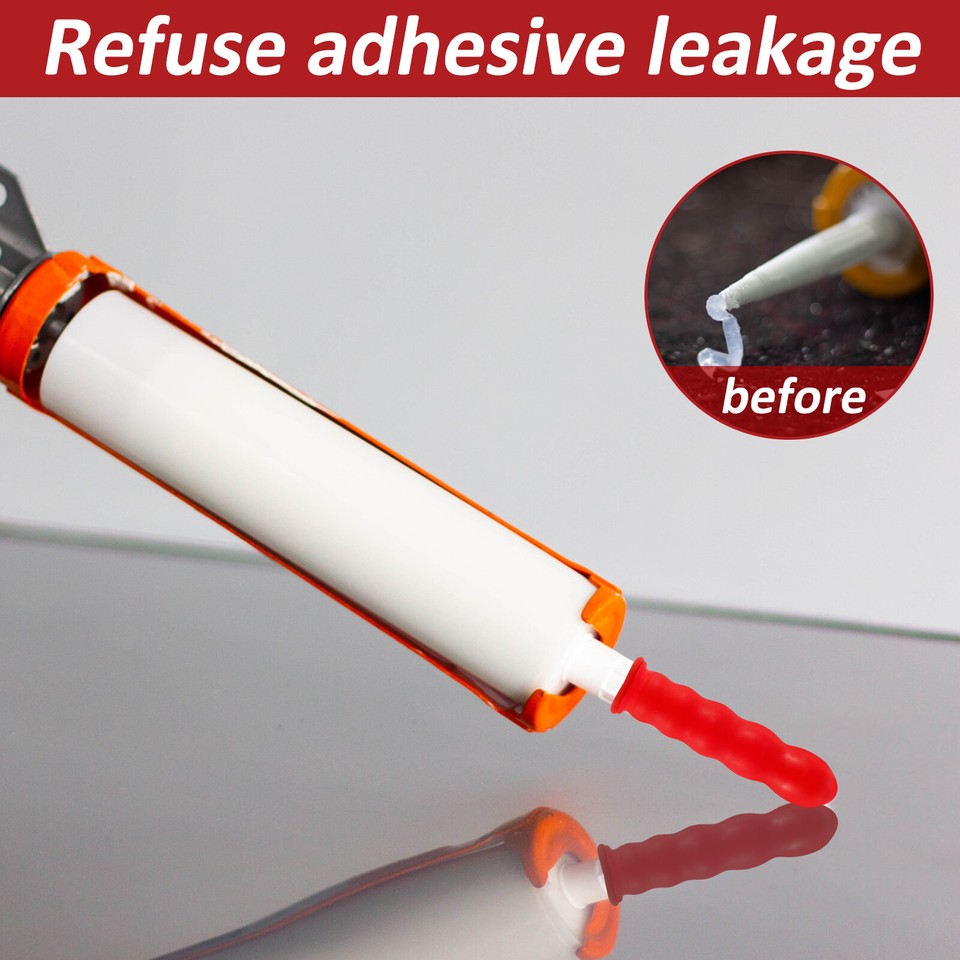 50Pcs Caulk Cap Silicone Caulk Sealing Cover with 4 Piercing Needles 🦢