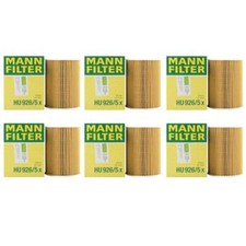 OEM Mann Set of 6 Oil Filters for BMW E60 E63 M5 M6 5.0 S85B50A 2006-2010