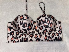 Leopard Print Bikini Top Medium