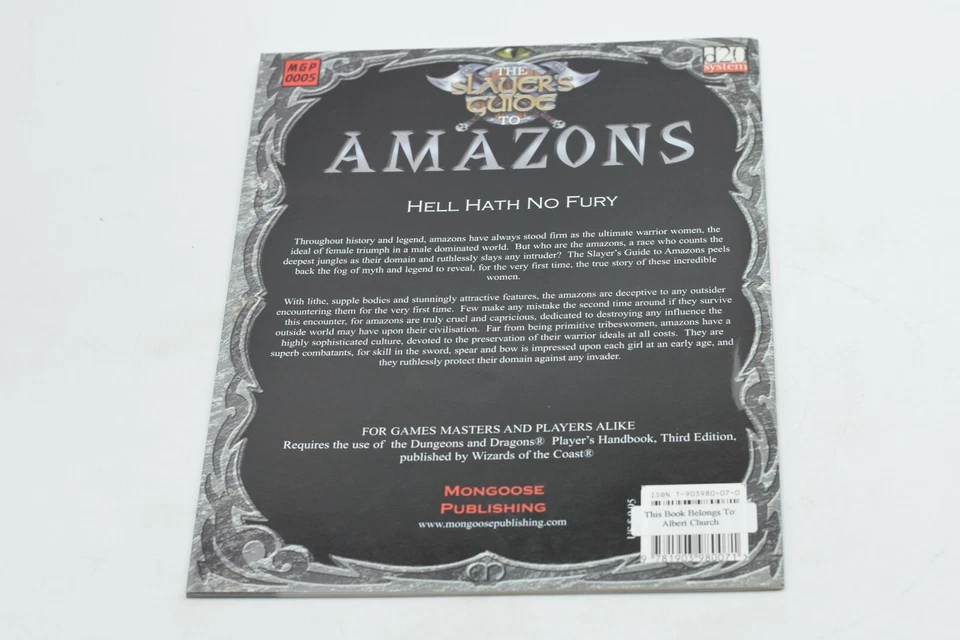d20 System The Slayer's Guide To Amazons - FAST SHIPPING - Image 2 of 4