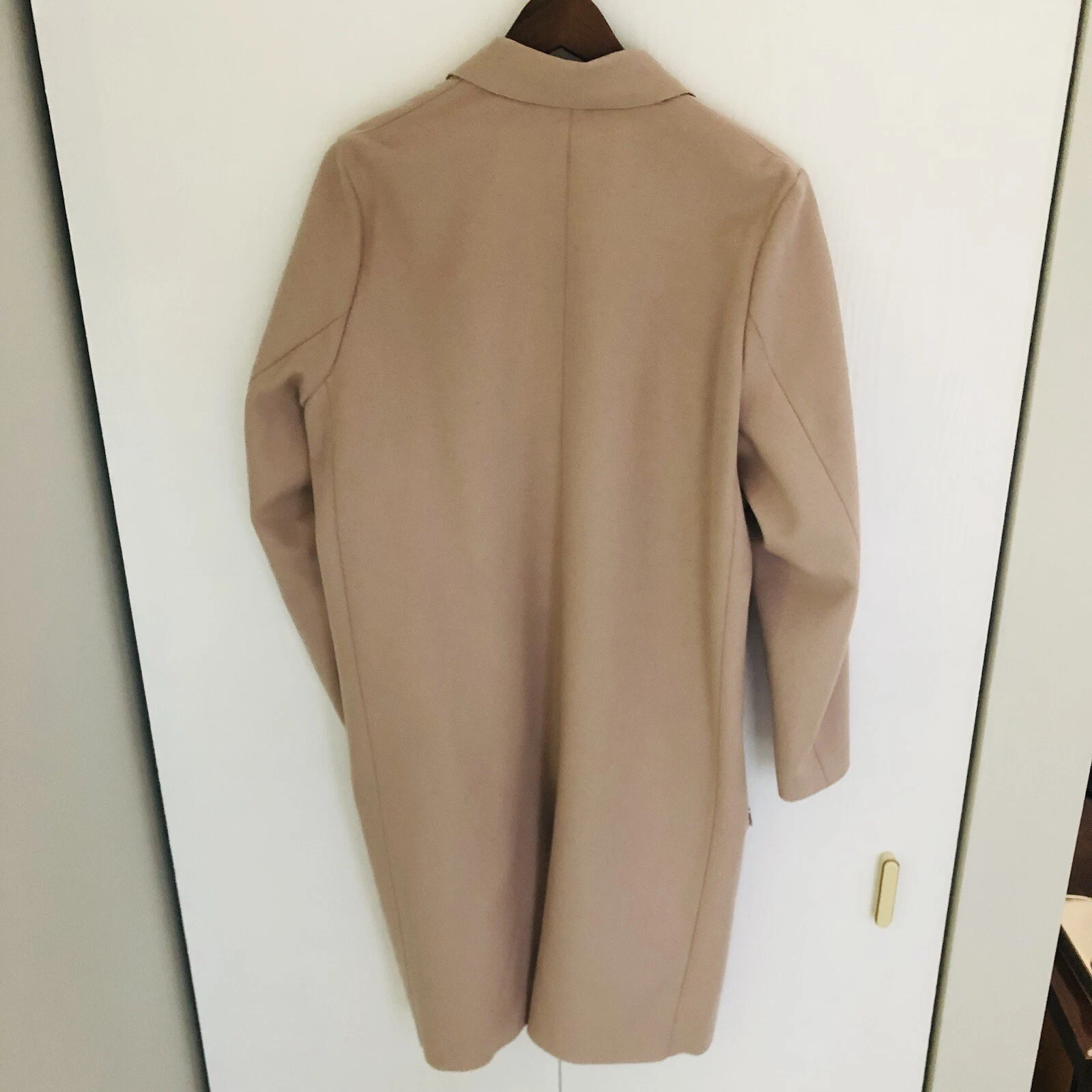 Cappotto Acne Studios Dust Melton misto lana due facce rosa polvere EU 36 US 4 6 $1599