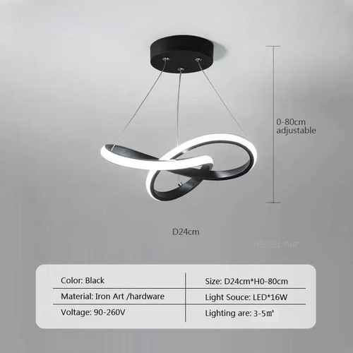 Lámpara Tira LED Pasillo Interior Colgante Metal Multicolor Moderno Ac 110-220 V - Imagen 26 de 30
