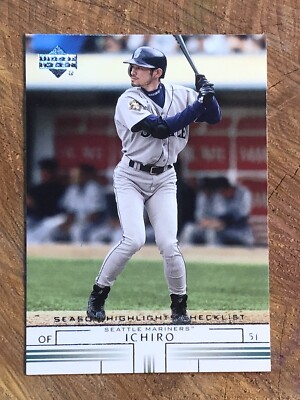 イチロー　SEASON HIGHLIGHT CHECKLIST カード 2002 Upper Deck Ichiro Season Highlights Checklist #738 NM-MT