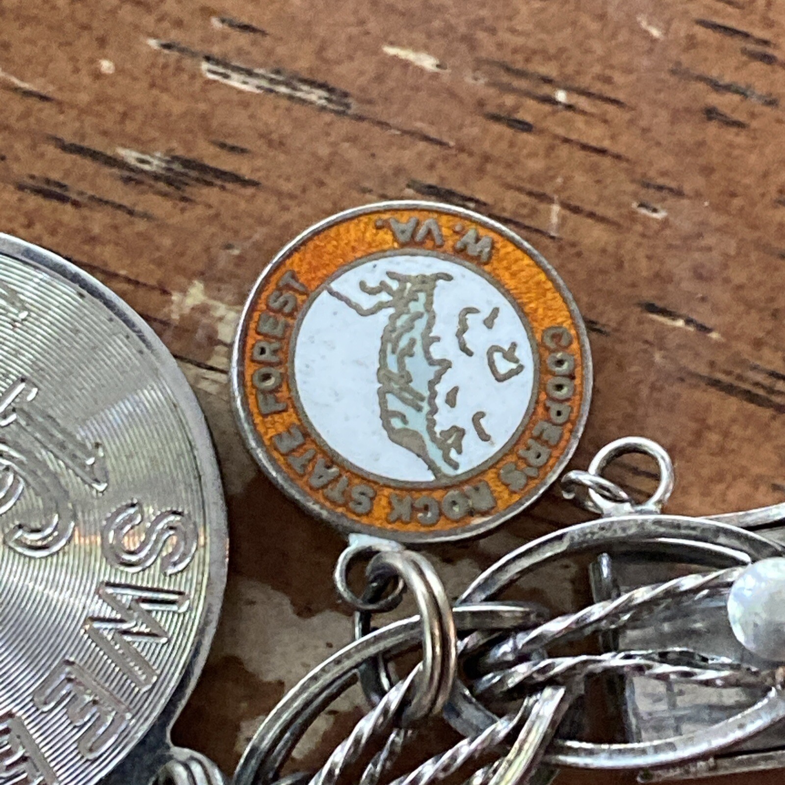 Solid Cable Sterling Excellent Condition Charm Br… - image 11