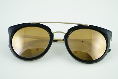 Authentic Prada Cinema SPR23S-F Round Havana Gold Mirror Sunglasses 52-22 PRADA Gold Round Sunglasses for Women for sale | eBay main image 2