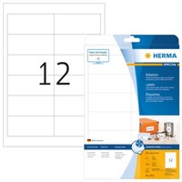 Herma 4823 Inkjet-Etiketten A4 97X42,3 Mm Weiß Papier Matt 300 St.